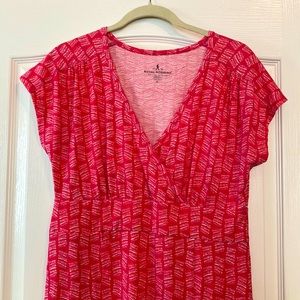 Royal Robbins Pink Patterned Midi Dress